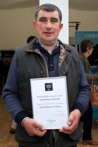 Stenness farmer Arnold Mathers winner of the M&S Outstanding Producer award