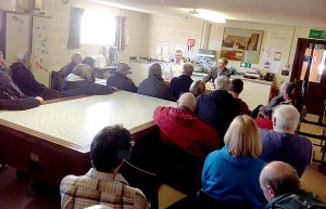 Yesterday's air ambulance meeting in North Ronaldsay.