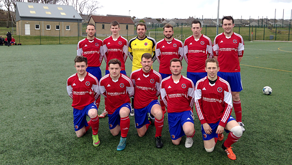 The Orkney FC starting eleven against Halkirk United.