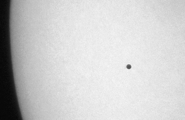 The transit of Mercury on Monday. (John Vetterlein)