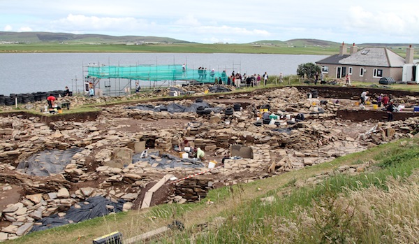 The dig site at the Ness of Brodgar.