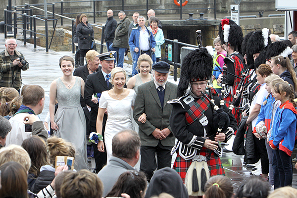 Stromness Shopping Week. The opening procession with the Shopping week Queen and her attendants. 18/7/16 Tom O'Brien