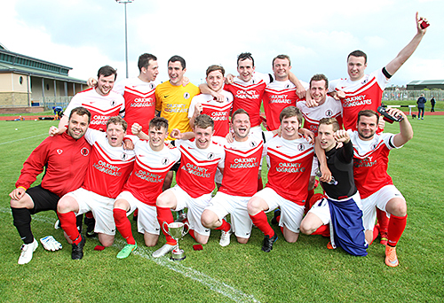 Orkney's footballers got their hands on the Milne Cup for the first time since 2012, beating Shetland 3-2.