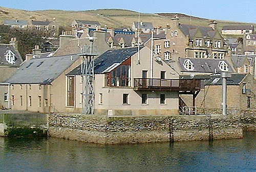 The Nav School in Stromness, with the 