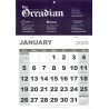 2025 Orcadian Bold Figure Calendar