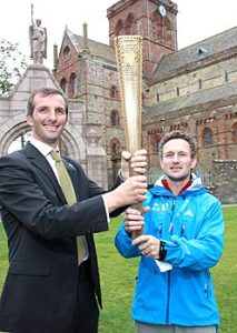 Olympic torch on show in Kirkwall