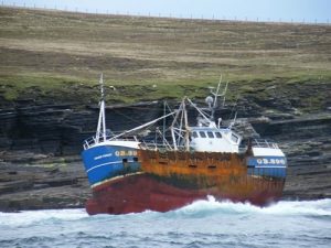 Fishing boat crew rescued