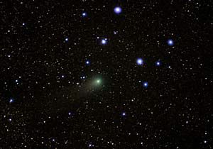 Two astronomical events in the night sky