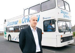 Open-top bus arrives in Orkney