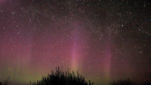 Brief, but spectacular, display of Northern Lights