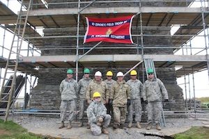 Military lend a hand at Kitchener Memorial