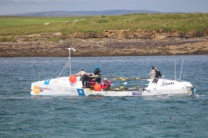 Rowers arrive in Faroe after Orkney diversion