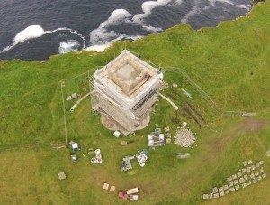 Bird’s eye view of memorial work