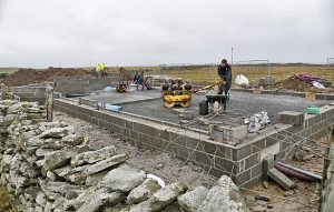 Work under way on North Ronaldsay airfield building