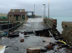 Pier damage hits Eday ferries