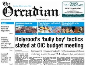 In this week’s edition of The Orcadian