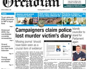In this week’s edition of The Orcadian