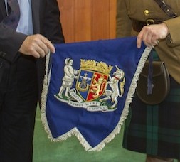 Banner presented to Royal Regiment