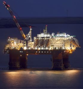 Accommodation vessel leaves the Flow