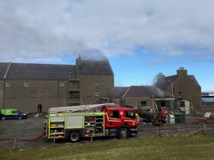 Fire at Ayre Mills in Kirkwall