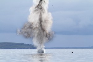 Torpedo explosives detonated in Scapa Flow