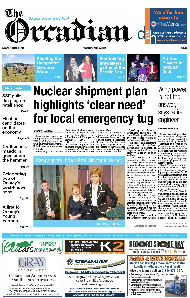 In this week’s edition of The Orcadian