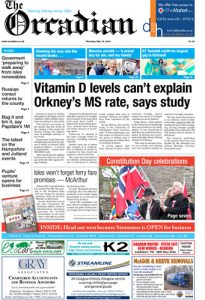 In this week’s edition of The Orcadian
