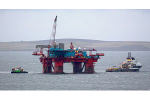 Regalia leaves Scapa Flow