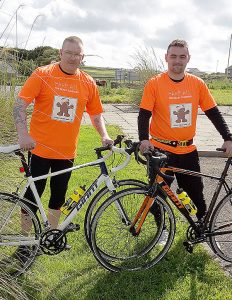 Cyclists take to the roads for ‘Ton for Tumour’ fundraiser