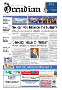 In this week’s edition of The Orcadian . . .