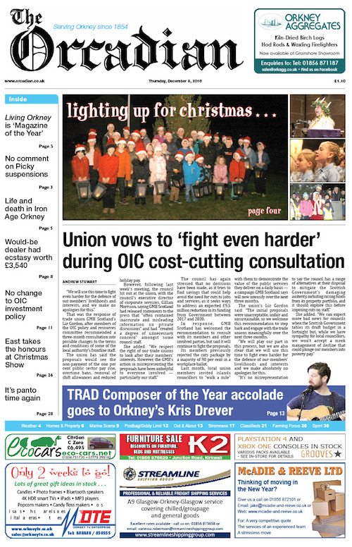 In this week’s edition of The Orcadian