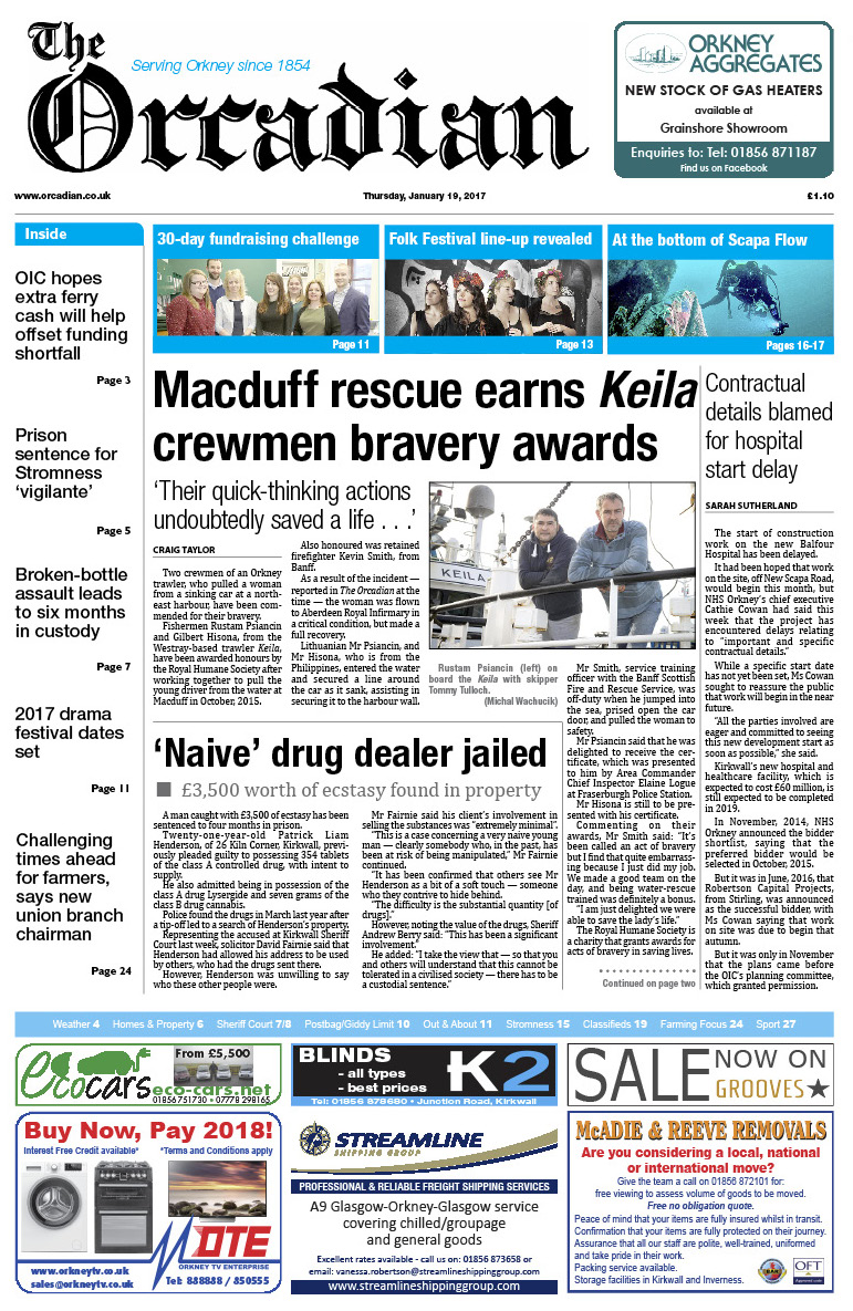 In this week’s edition of The Orcadian