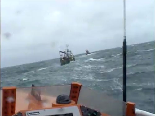 Video shows conditions at sea during ‘Sunrise’ rescue