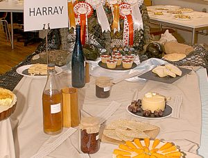 Mixing spoons at the ready for Parish produce show