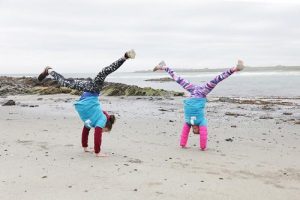 Turning cartwheels for charity