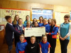 Girl Guides raise over £500 for womens’ aid