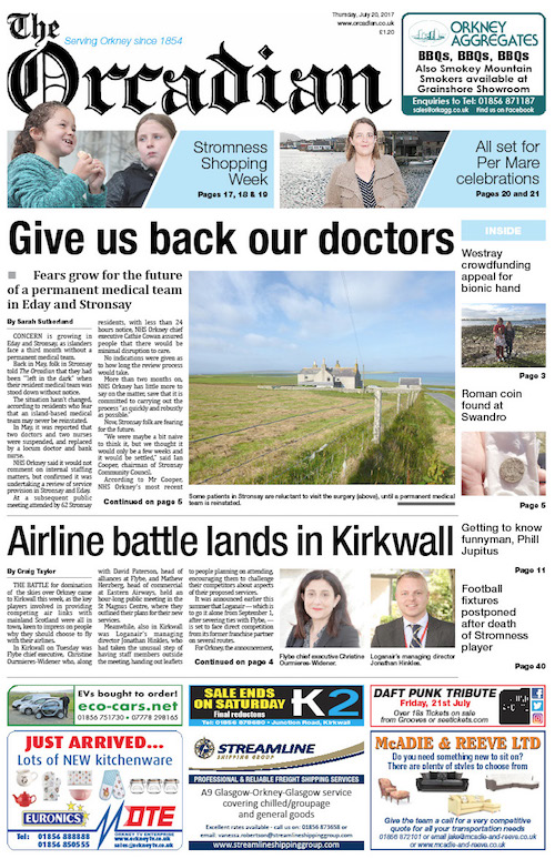 In this week’s edition of The Orcadian