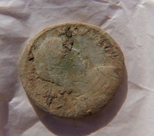 Roman coin found at Rousay dig site