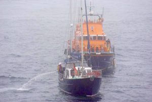 Yacht rescued after taking in water off Hoy