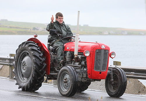 Young Farmers finish north area tractor run in Kirkwall