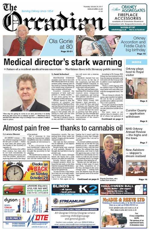 In this week’s edition of The Orcadian