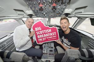 Sean Batty breakfasts in Orkney