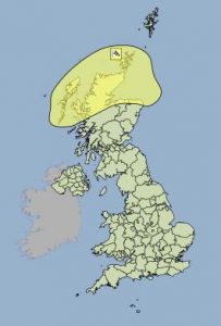 Weather Warnings issued for Orkney