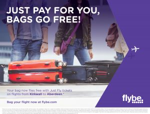 Flybe – Just pay for you, bags go free!