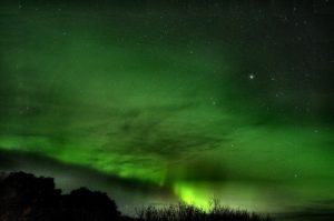 Auroral activity over Orkney