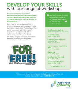 Business Gateway: Develop your skills with our range of workshops