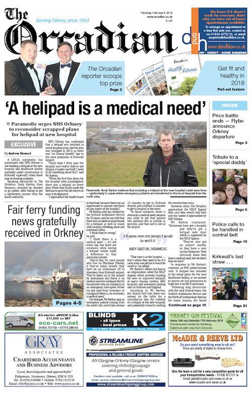 In this week’s edition of The Orcadian