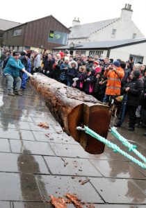 Stromness prepares for return of Yule Log competition