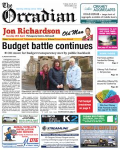In this week’s edition of The Orcadian