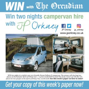 WIN two nights campervan hire and a Spirit of Orkney Tour